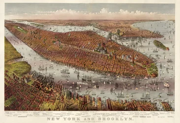 New York et Brooklyn, pub. 1875
